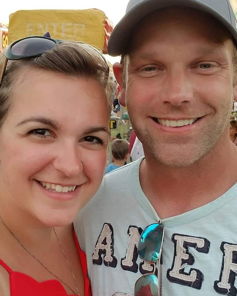 Chris and Sarah Horvath smiling together